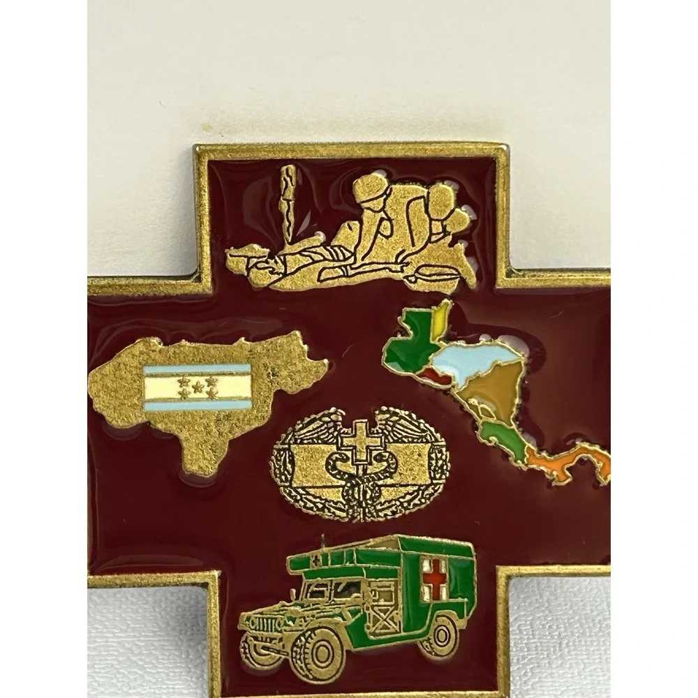 Military Medical Element Joint Task Force Bravo Challenge Coin Cross EMT